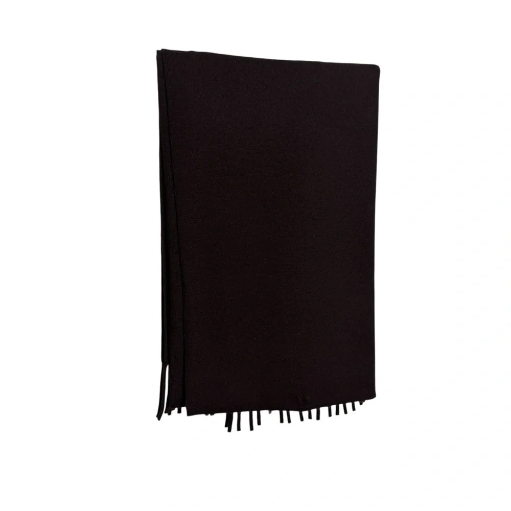 Rickie Freeman Teri Jon Knitwear Brown Wool‎ Scarf